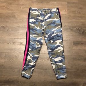 Camo track stripe Mother pants, jogger style
